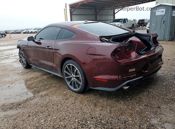 1FA6P8TH5J5165087 2018 FORD MUSTANG Бордовый Задняя левая четверть