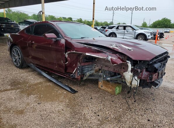 1FA6P8TH5J5165087 2018 FORD MUSTANG Бордовый Передняя правая четверть