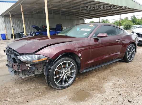 1FA6P8TH5J5165087 2018 FORD MUSTANG Бордовый 