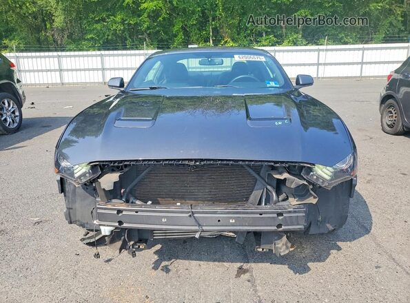 1FA6P8TH5K5132091 2019 FORD MUSTANG Gray წინა ხედი