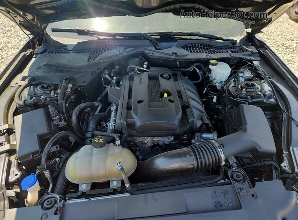 1FA6P8TH5L5123036 2020 FORD MUSTANG Black წინა სალონის ხედი