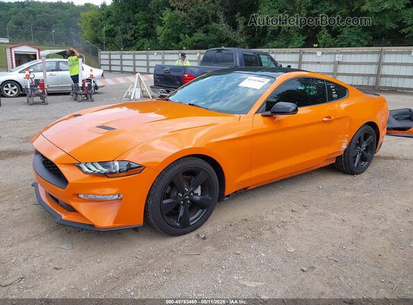 1FA6P8TH5M5111504 2021 FORD MUSTANG Orange Przód lewy