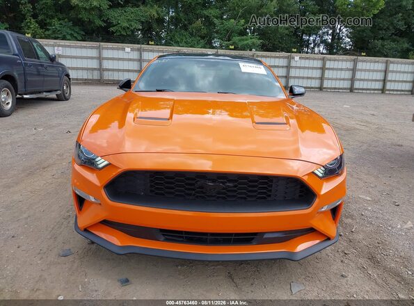 1FA6P8TH5M5111504 2021 FORD MUSTANG Orange Widok zestawu wskaźników
