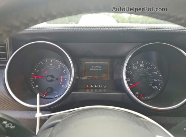 1FA6P8TH5M5152151 2021 FORD MUSTANG Black Vista del cuadro de instrumentos