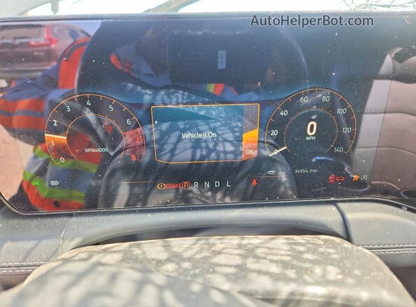 1FA6P8TH5R5108822 2024 FORD MUSTANG Blue Вид щитка приладів