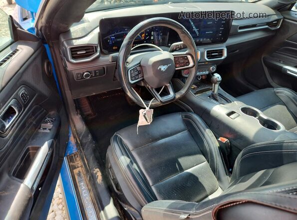 1FA6P8TH5R5135034 2024 FORD MUSTANG Blue წინა პანელის ხედი