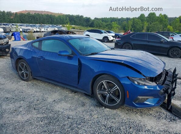 1FA6P8TH5R5138418 2024 FORD MUSTANG Синий Передняя правая четверть