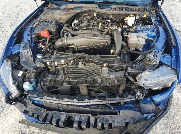 1FA6P8TH5R5138418 2024 FORD MUSTANG Синий Вид задней части салона