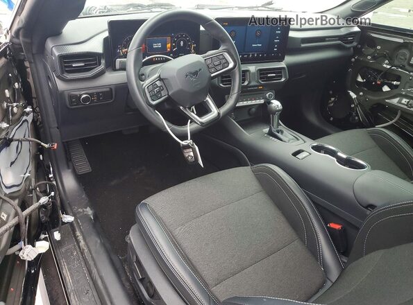 1FA6P8TH5S5110110 2025 FORD MUSTANG Black Widok deski rozdzielczej
