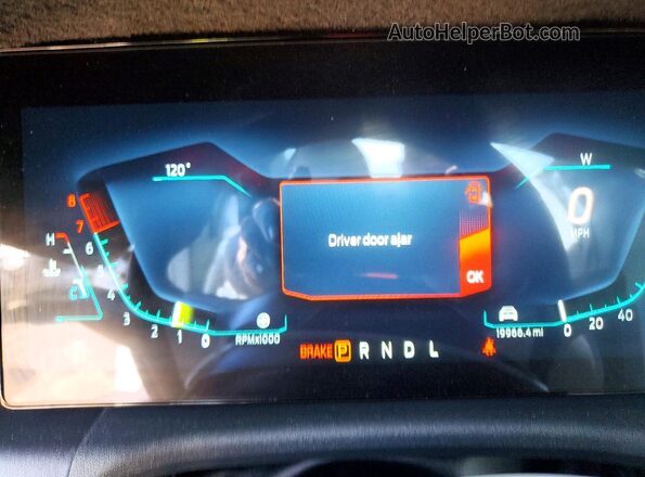 1FA6P8TH5S5113718 2025 FORD MUSTANG White Instrument cluster view