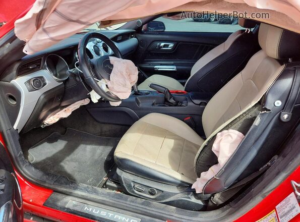 1FA6P8TH6G5261108 2016 FORD MUSTANG Red Սալոնի դիմացի տեսք