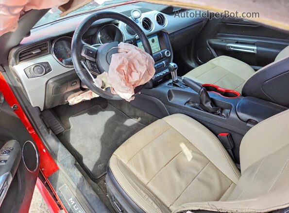 1FA6P8TH6G5261108 2016 FORD MUSTANG Red Առջևի վահանակի տեսք