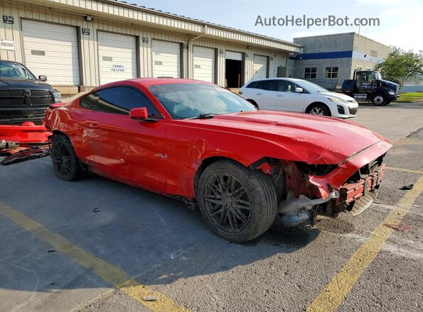 1FA6P8TH6H5282364 2017 FORD MUSTANG Красный Передняя правая четверть