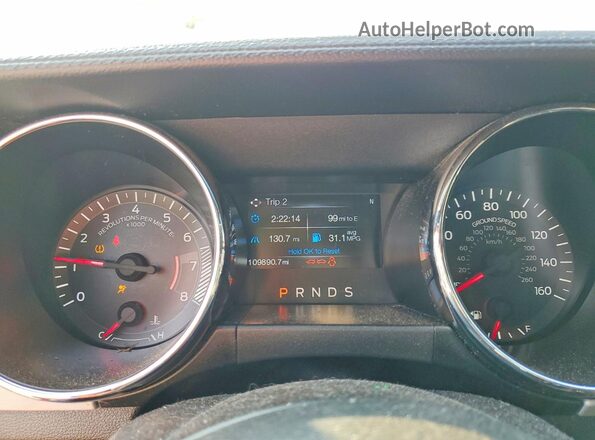 1FA6P8TH6H5282364 2017 FORD MUSTANG Красный Вид щитка приборов