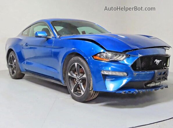 1FA6P8TH6J5117467 2018 FORD MUSTANG Синий Задняя левая четверть