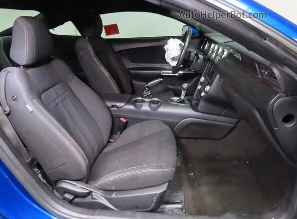 1FA6P8TH6J5117467 2018 FORD MUSTANG Синий Вид сзади
