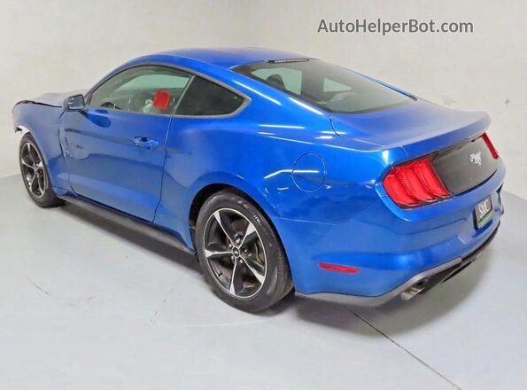 1FA6P8TH6J5117467 2018 FORD MUSTANG Синий Вид спереди