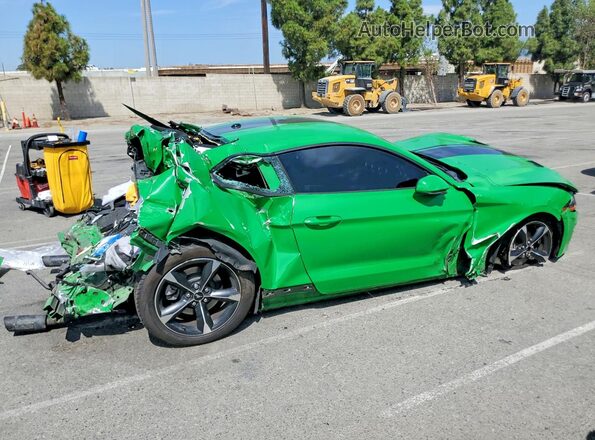 1FA6P8TH6K5119169 2019 FORD MUSTANG Green Rear right