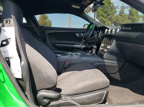 1FA6P8TH6K5119169 2019 FORD MUSTANG Green Rear seats view