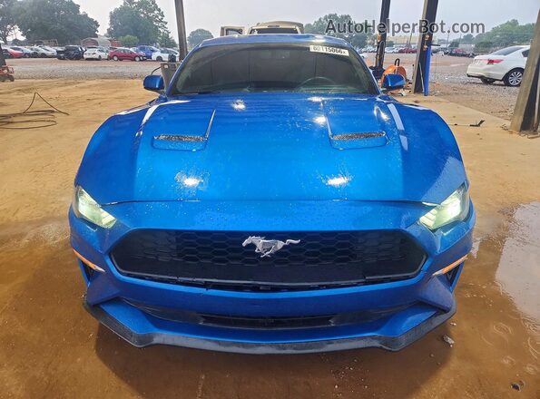 1FA6P8TH6K5195569 2019 FORD MUSTANG Blue Vista frontal
