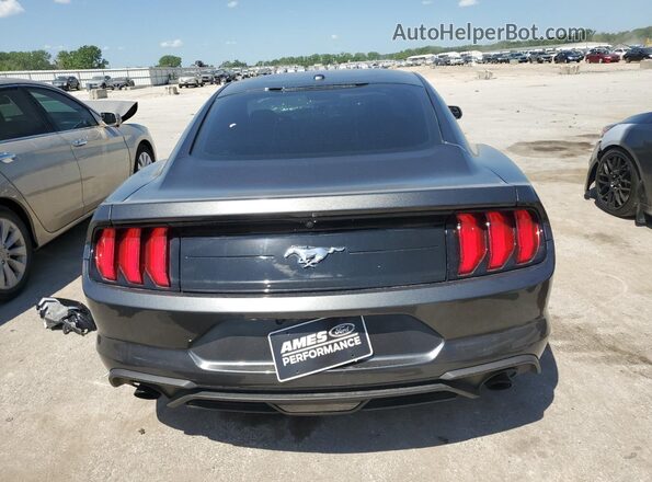 1FA6P8TH6K5202276 2019 FORD MUSTANG Gray Вид ззаду