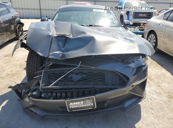 1FA6P8TH6K5202276 2019 FORD MUSTANG Gray Вид спереду