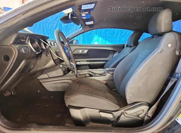 1FA6P8TH6M5138727 2021 FORD MUSTANG Black წინა სალონის ხედი