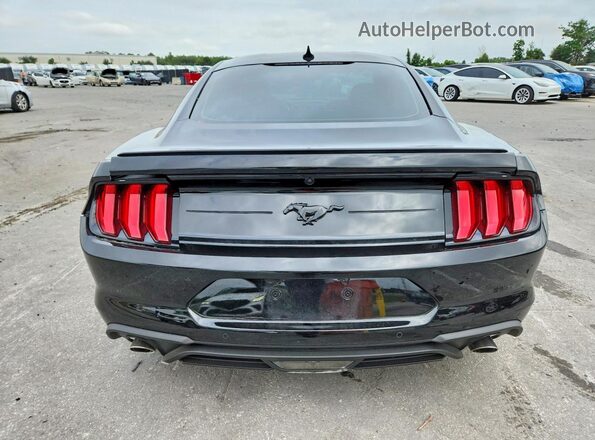 1FA6P8TH6M5152689 2021 FORD MUSTANG Black უკანა ხედი