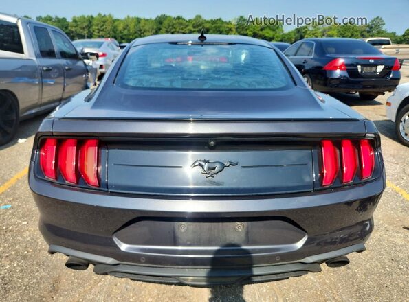 1FA6P8TH6N5135957 2022 FORD MUSTANG Black Вид ззаду
