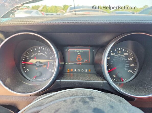 1FA6P8TH6N5135957 2022 FORD MUSTANG Black Вид щитка приладів
