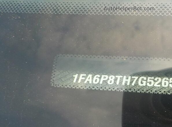 1FA6P8TH7G5265684 2016 FORD MUSTANG Maroon ძრავის განყოფილების ხედი