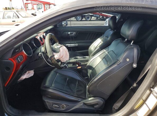 1FA6P8TH7G5337239 2016 FORD MUSTANG Charcoal Вид салону спереду