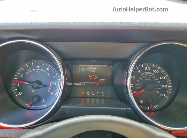 1FA6P8TH7G5337239 2016 FORD MUSTANG Charcoal Вид щитка приладів