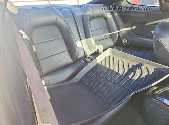 1FA6P8TH7H5282826 2017 FORD MUSTANG Silver Rear seats view