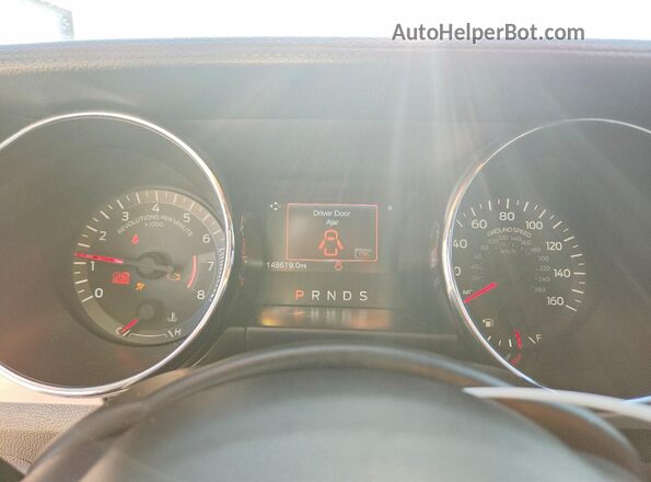 1FA6P8TH7H5282826 2017 FORD MUSTANG Silver Instrument cluster view