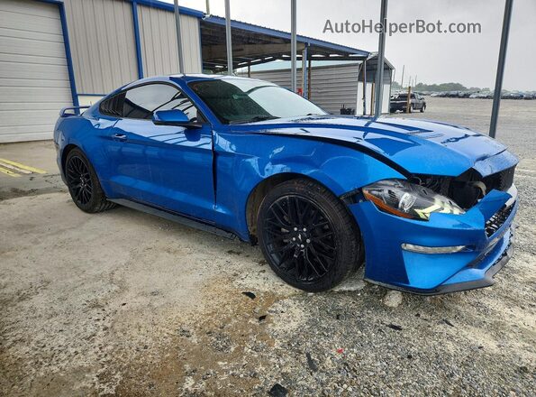 1FA6P8TH7K5112733 2019 FORD MUSTANG Blue Przód prawy