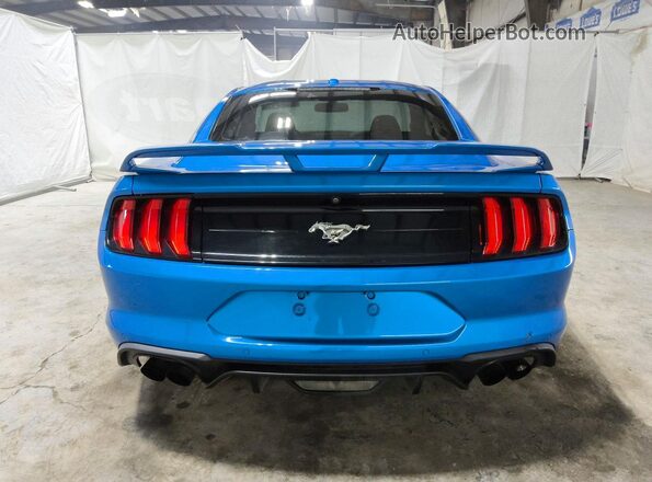 1FA6P8TH7K5180840 2019 FORD MUSTANG Blue Widok z tyłu