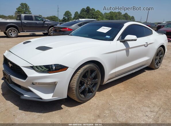 1FA6P8TH7K5186458 2019 FORD MUSTANG White Передня ліва чверть