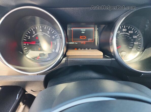 1FA6P8TH7N5111313 2022 FORD MUSTANG Charcoal Instrument cluster view