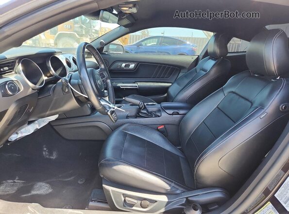 1FA6P8TH7N5111313 2022 FORD MUSTANG Charcoal Front interior view