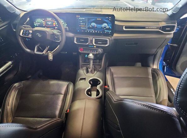 1FA6P8TH7R5114203 2024 FORD MUSTANG Blue წინა პანელის ხედი