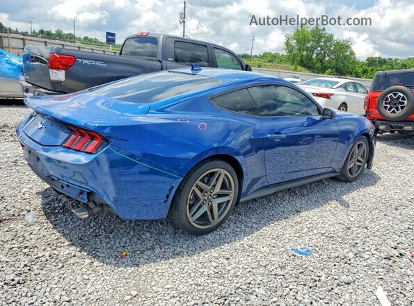 1FA6P8TH7R5137917 2024 FORD MUSTANG Blue Задня права чверть