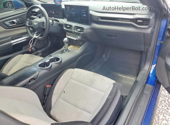 1FA6P8TH7R5137917 2024 FORD MUSTANG Blue Вид панелі приладів