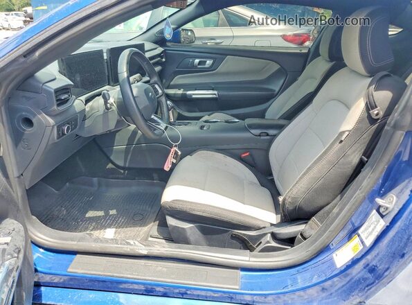 1FA6P8TH7R5137917 2024 FORD MUSTANG Blue Вид салону спереду