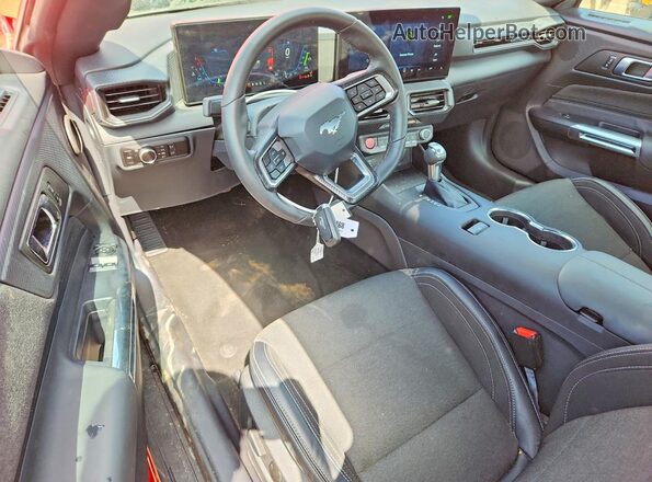 1FA6P8TH7T5106920 2026 FORD MUSTANG Red Dashboard view