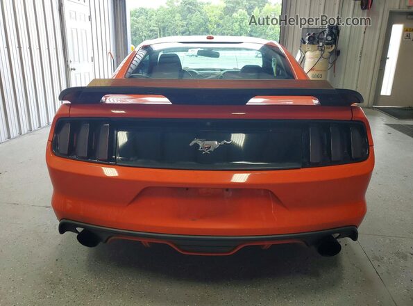 1FA6P8TH8G5228613 2016 FORD MUSTANG Orange Vista trasera