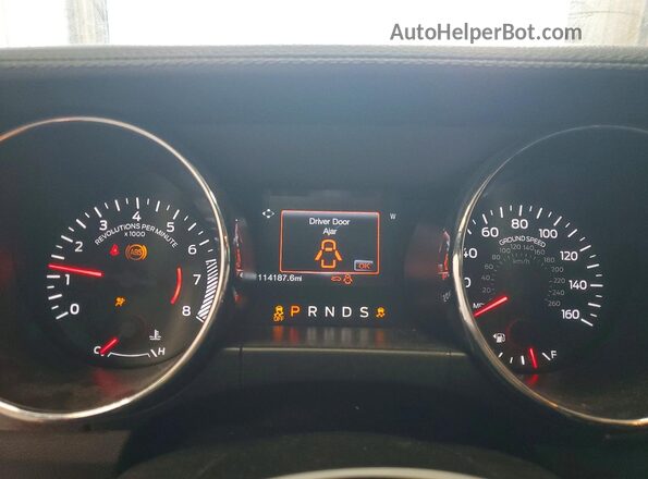 1FA6P8TH8G5228613 2016 FORD MUSTANG Orange Vista del cuadro de instrumentos