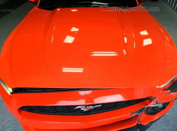 1FA6P8TH8G5228613 2016 FORD MUSTANG Orange Vista interior trasera