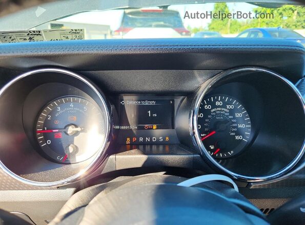 1FA6P8TH8G5325813 2016 FORD MUSTANG Black Vista del cuadro de instrumentos