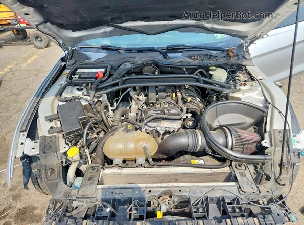 1FA6P8TH8H5269941 2017 FORD MUSTANG Silver Rear interior view
